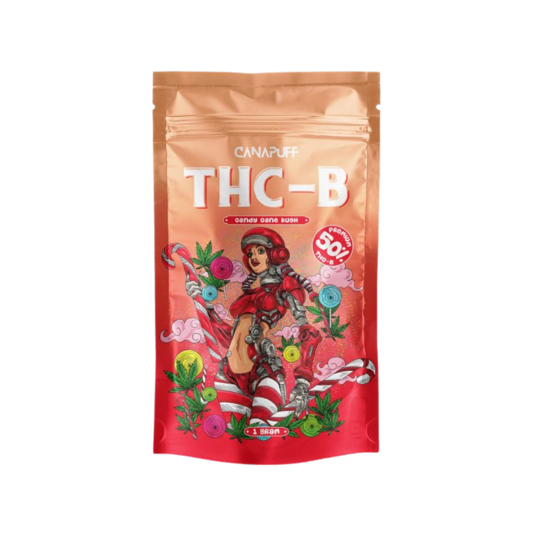 Canapuff - Candy Cane Kush 50% - THC-B FlowersIsmerje meg a Canapuff - Candy Cane Kush 50% - THC-B Flowers terméket, egy kiemelkedő indica domináns marihuána törzset, mely a White Widow és Mango genetikai keresztezéséből származik. Ez a törzs 50% THC-B ta