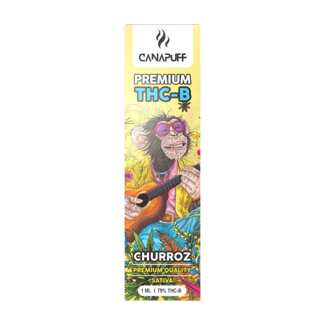 Churroz 79% - THC-B - Canapuff - One Use 1mlFedezze fel a Churroz 79% - THC-B - CanaPuff - One Use - 1ml terméket, egy prémium kategóriájú, egyszer használatos elektromos cigarettát, amely a népszerű Churroz kannabisz törzs különlegességeit kínálja. Ez a
